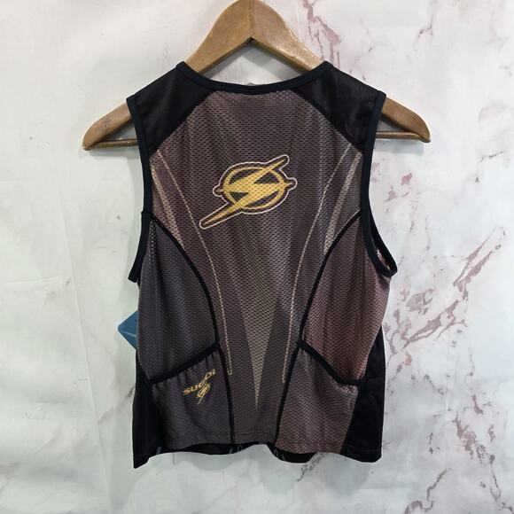 Sugoi Cycling Jersey Womens XL Black Rush Tri Tank Triathlon Bike Zip Pocket - Picture 5 of 10